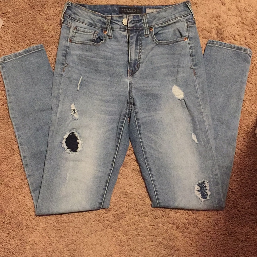 Like new Aeropostale high waisted jeggings